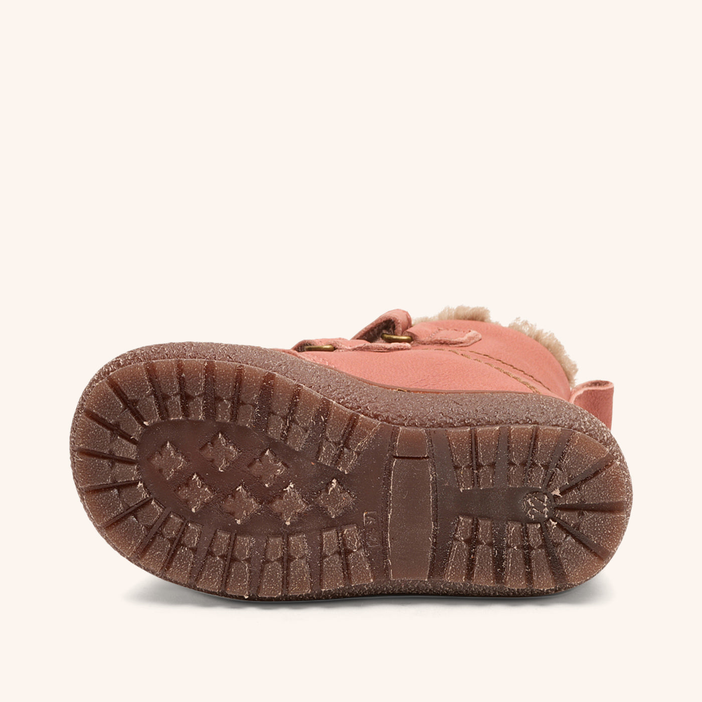 bisgaard-storm-lamb-old-rose-winterstiefel-mit-lammfellfutter-und-klettverschlus image 3