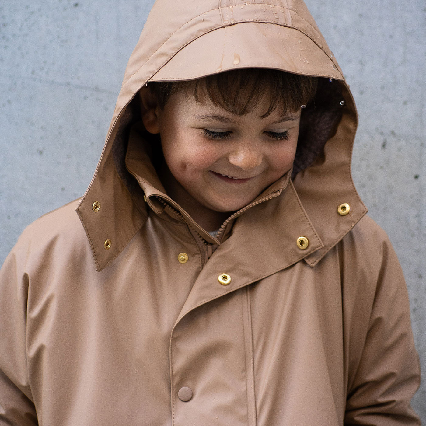 bisgaard-aarhus-regenjacke-wolle-karamell-pu-mit-wollfutter-92-140 image 5