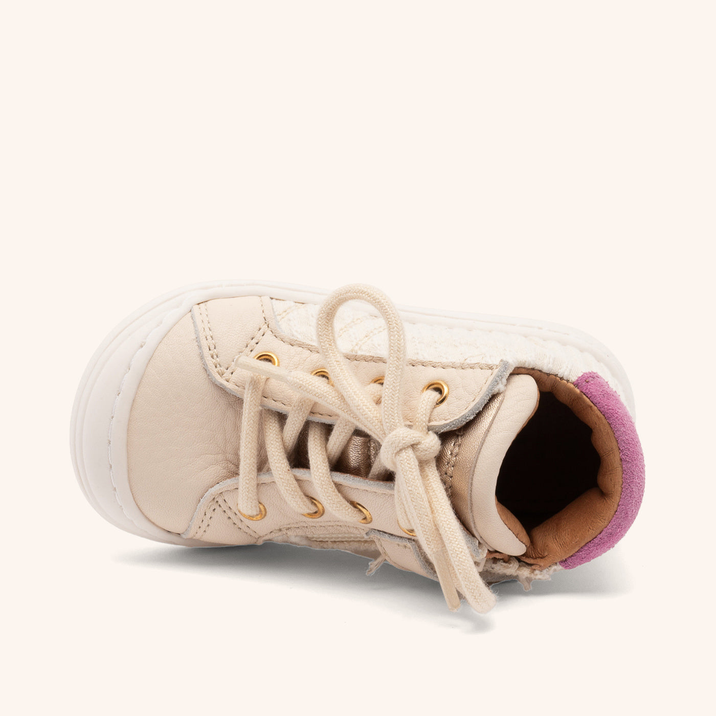 bisgaard-thor-z-creme-stripes-lauflernschuh-f-r-die-ersten-schritte image 3