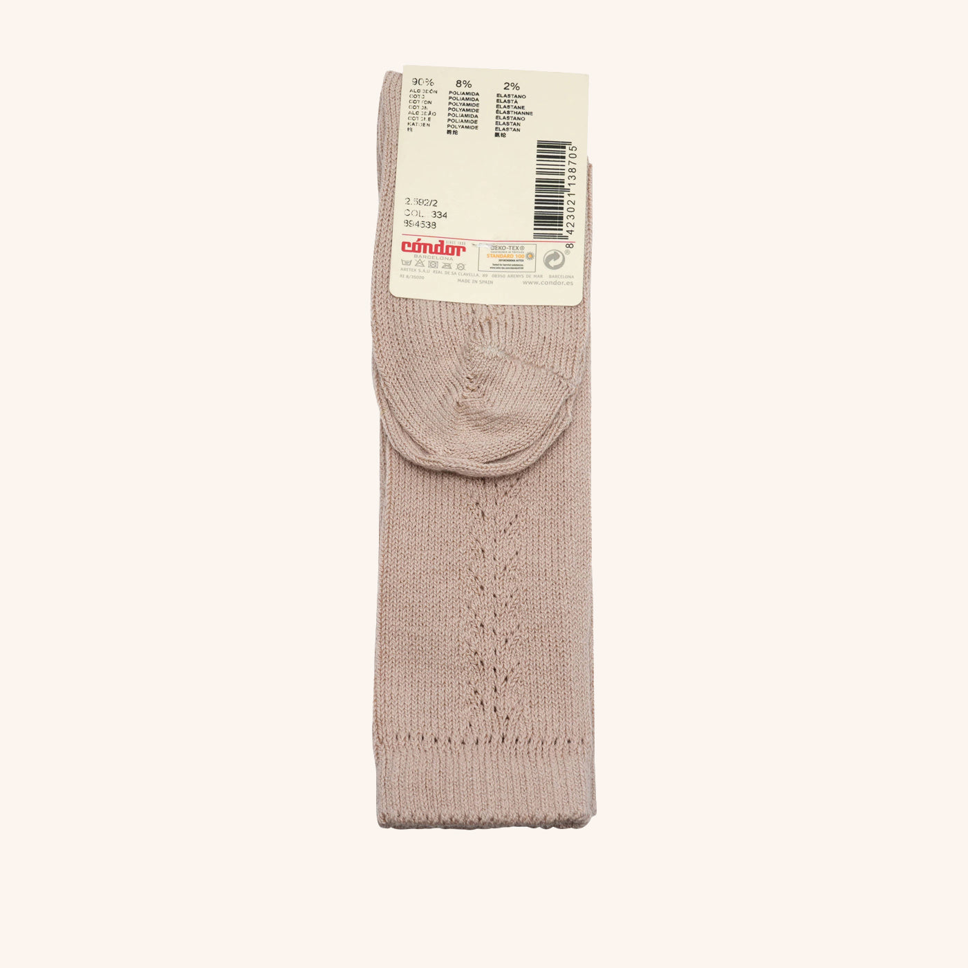 bisgaard-x-c-ndor-kniestr-mpfe-baumwolle-beige-kinder image 2