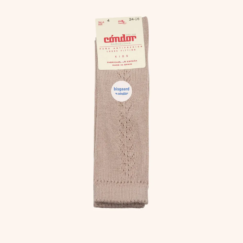 bisgaard-x-c-ndor-kniestr-mpfe-baumwolle-beige-kinder image 1