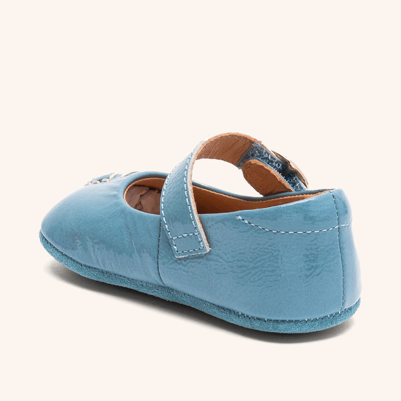 bisgaard-annabelle-blue-patent-ballerina-hausschuh image 2