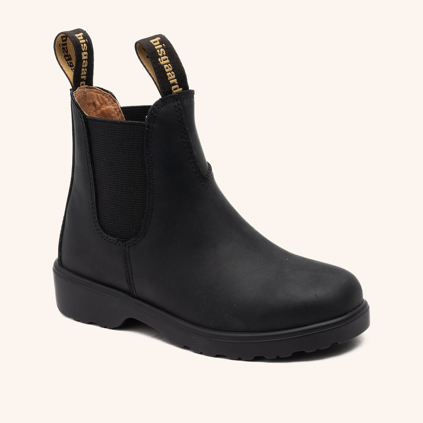 bisgaard-kim-lederstiefel-rustic-black-leichte-stiefel-mit-austauschbarer-woll-p image 1