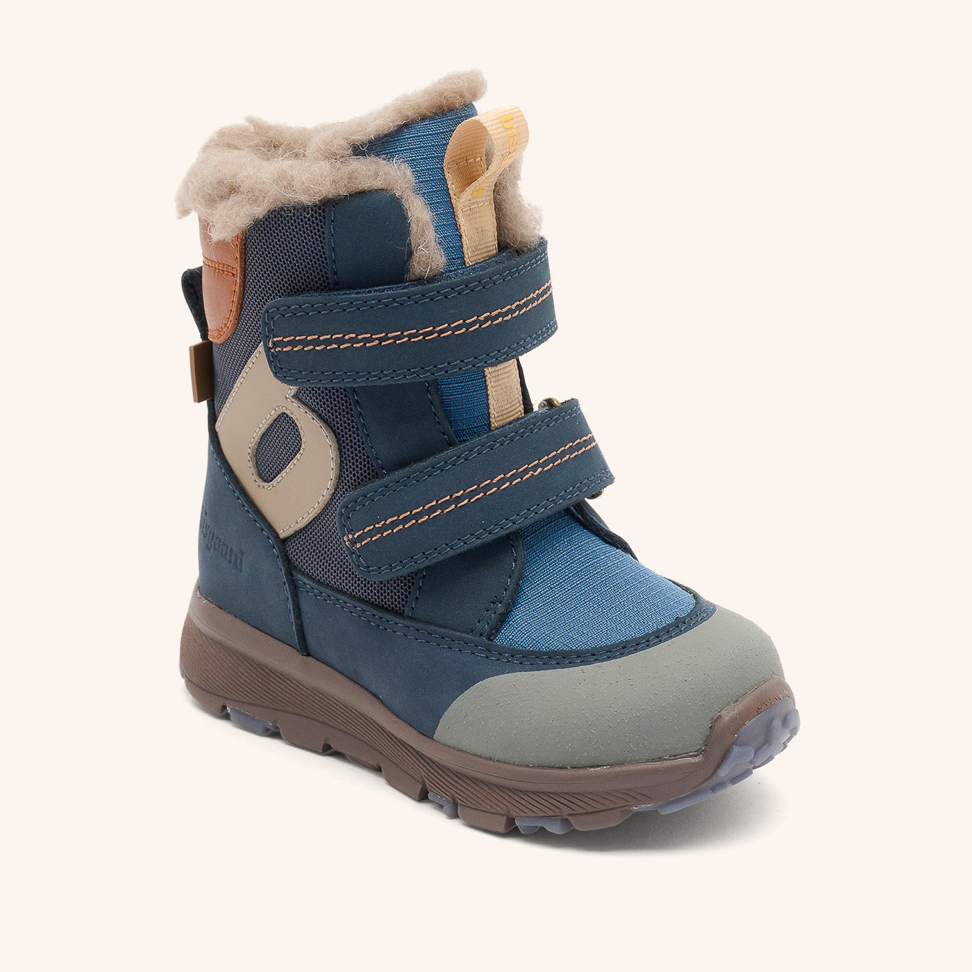 bisgaard-spencer-tex-leder-winterstiefel-navy-mit-wollfutter image 1