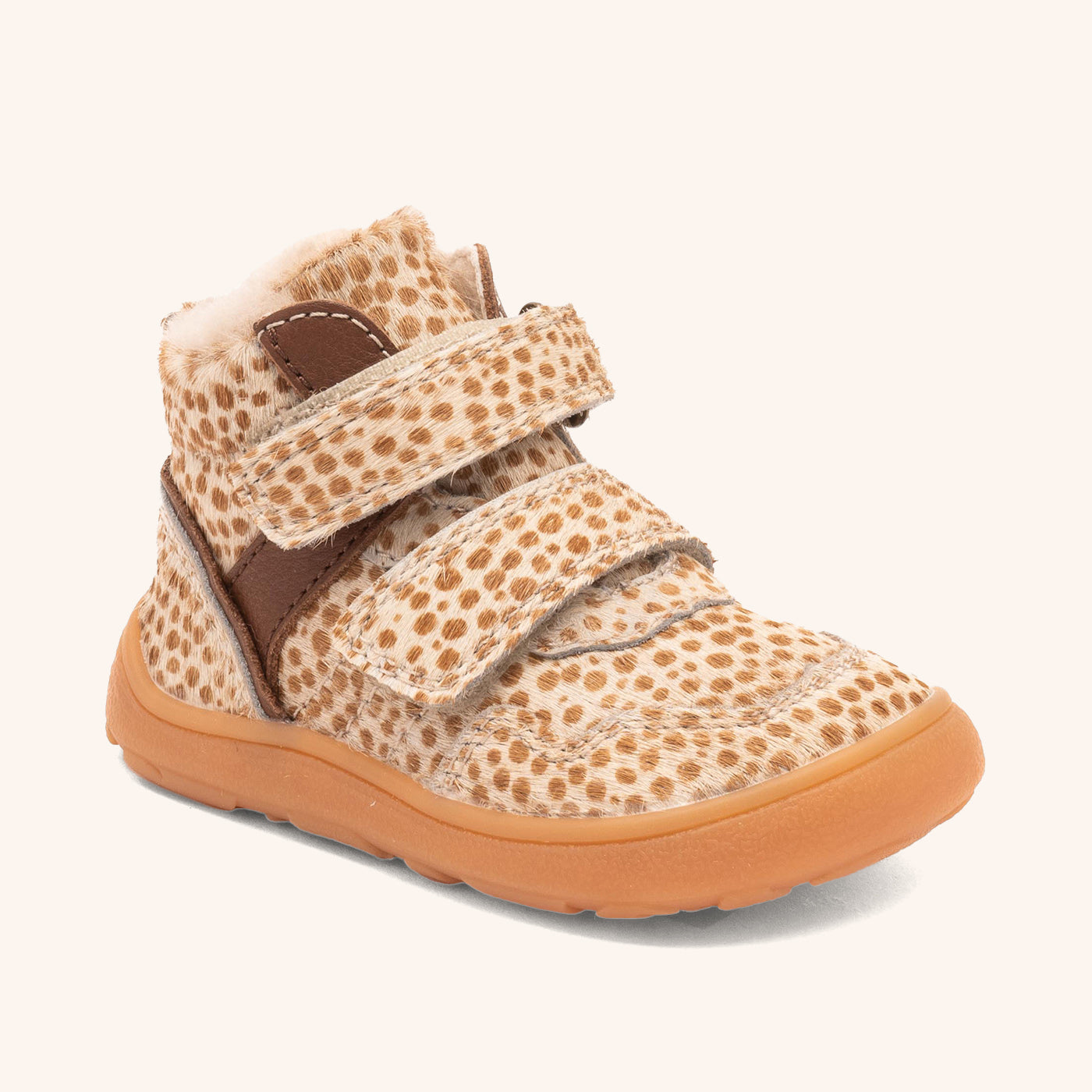 bisgaard-barefoot-becky-lamb-winter-barfu-schuh-brown-dots image 1