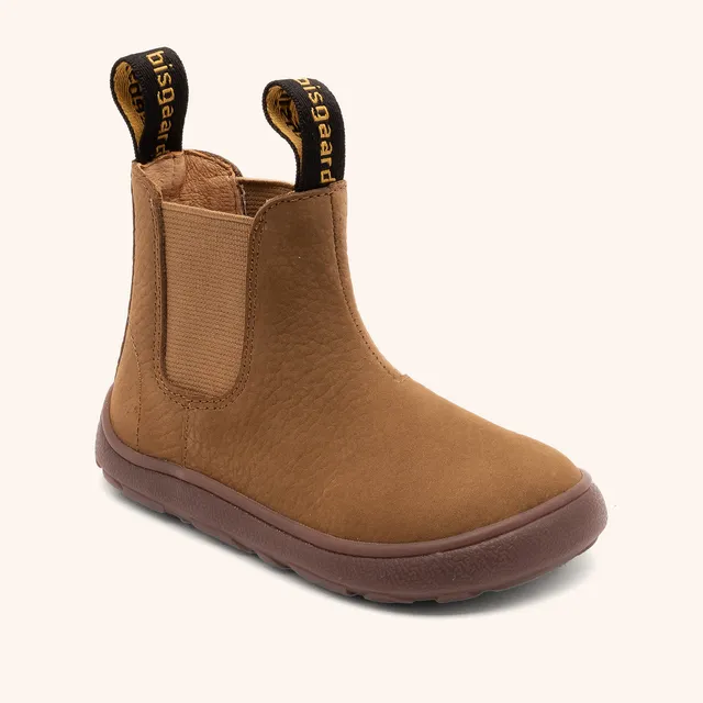 bisgaard-barefoot-bruno-lederstiefel-khaki image 1