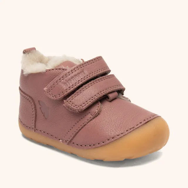 bisgaard-barefoot-carter-lamb-heather-barfu-lauflernschuh-lammfell image 1