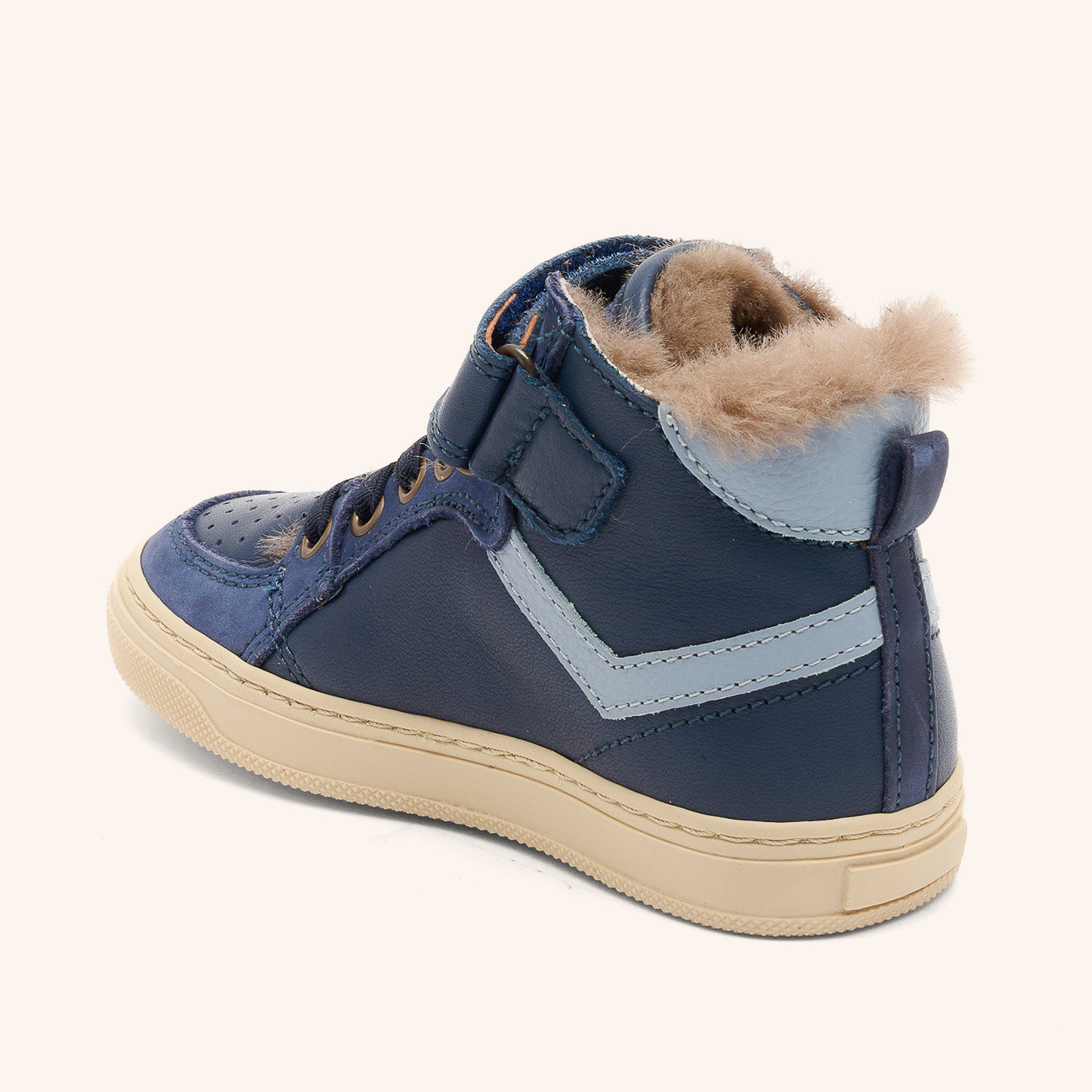 bisgaard-isak-lamb-navy-sneaker-mit-warmem-lammfellfutter image 2
